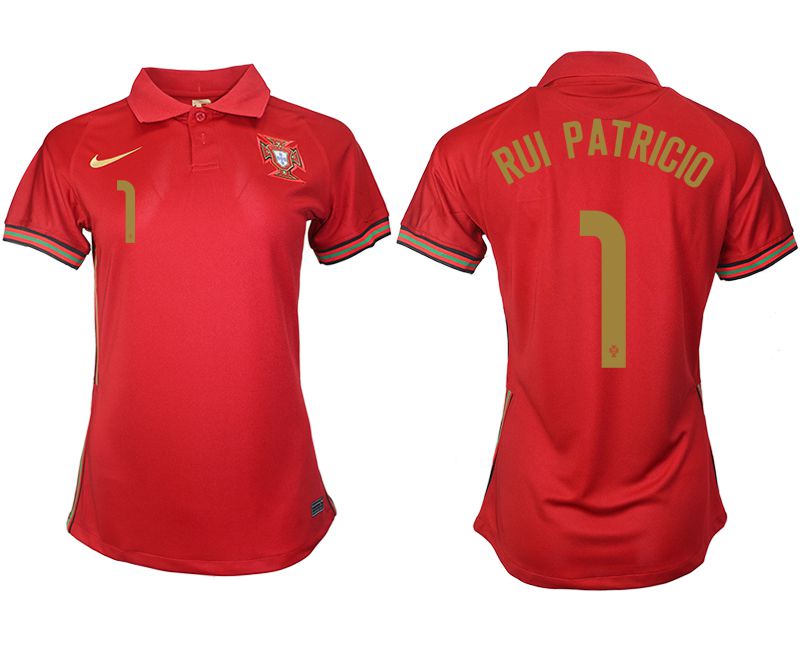 Women 2021-2022 Club Portuga home aaa version red #1 Soccer Jerseys->women soccer jersey->Women Jersey